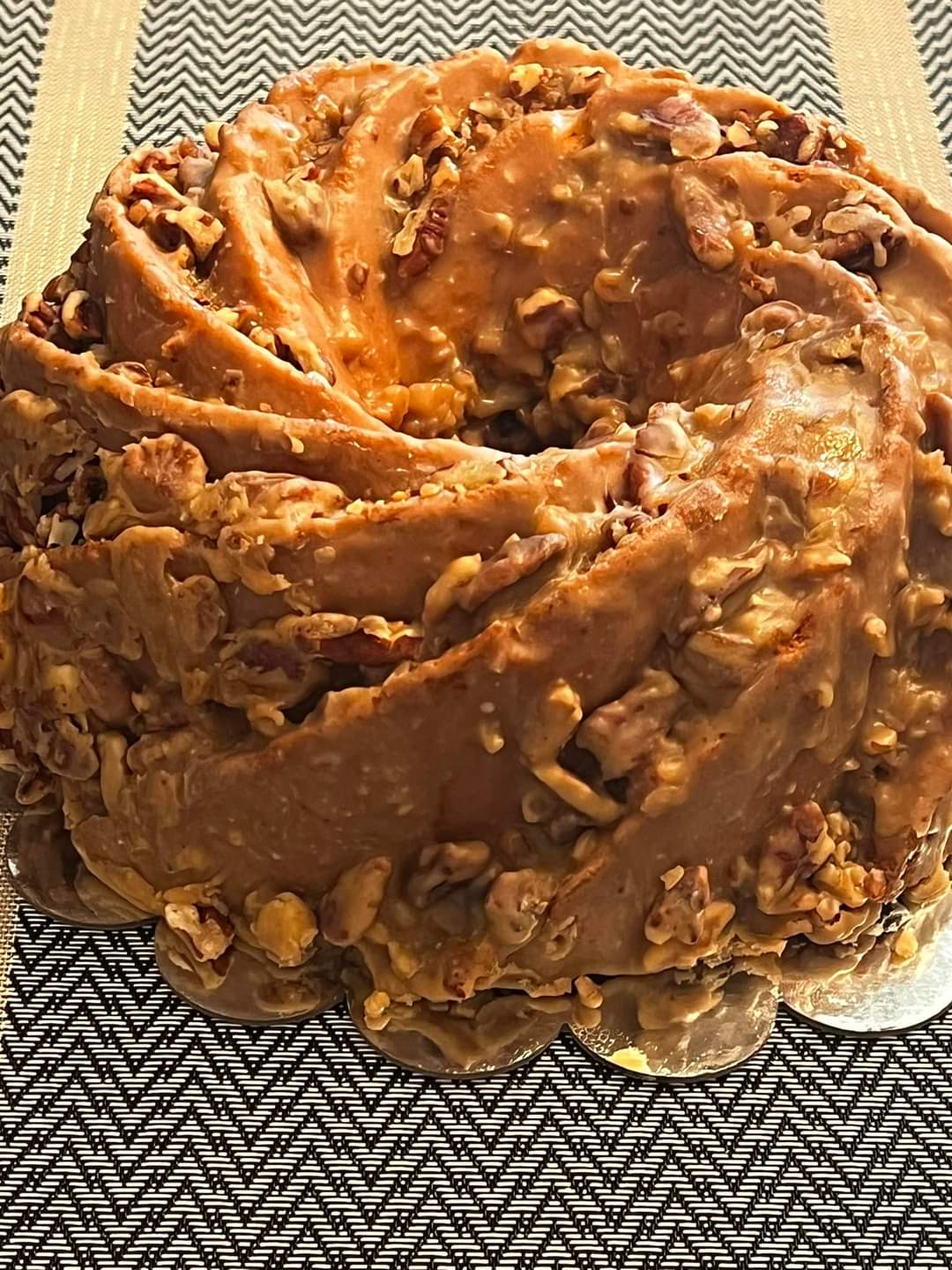 Caramel Toffee Pecan Pound Cake