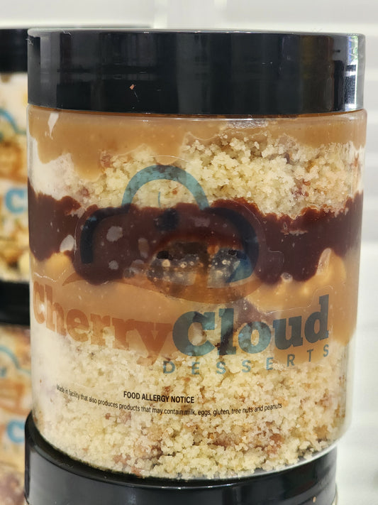 Pound Cake in a Jar - Almost Snickers